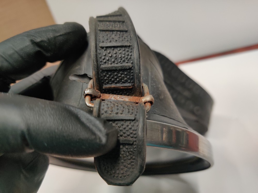 VTG Neptune Mask Scuba Diving Divers Triangular Round Rare Shape Adjustable