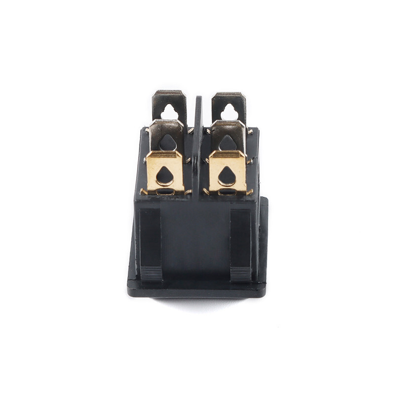 LED Illuminated Rectangular Rocker Switch Red ON-OFF 6 Pin 2 Position 220V KCD6