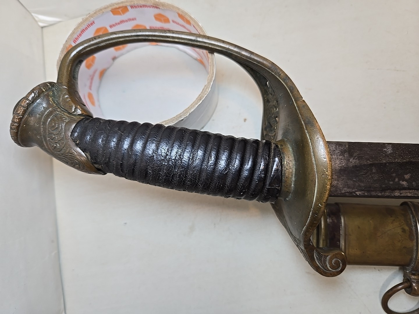 Civil War Model 1850 Foot Officers Sword with Scabbard, Used