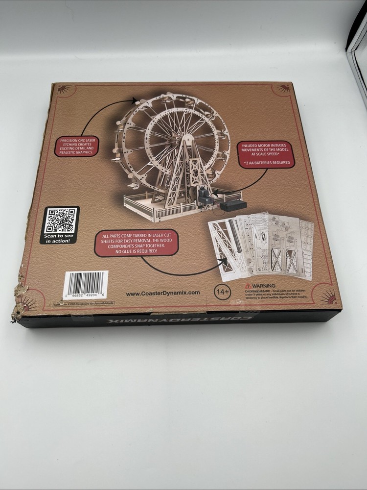 CoasterDynamics Ferris Wheel Model Kit - Electric Motorized