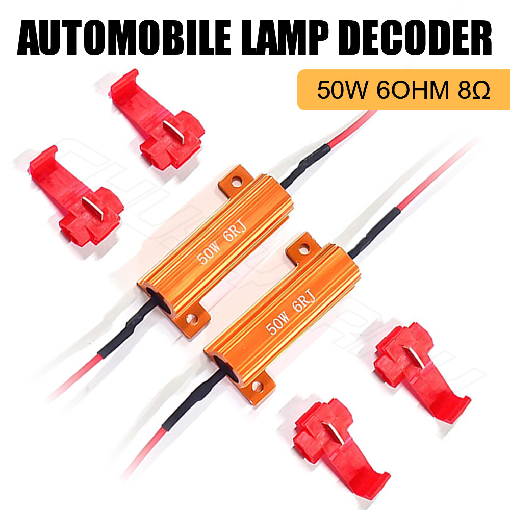 2pc Motorcycle LED Turn Signal Indicator Load Resistor Flash Blinker FIX Error