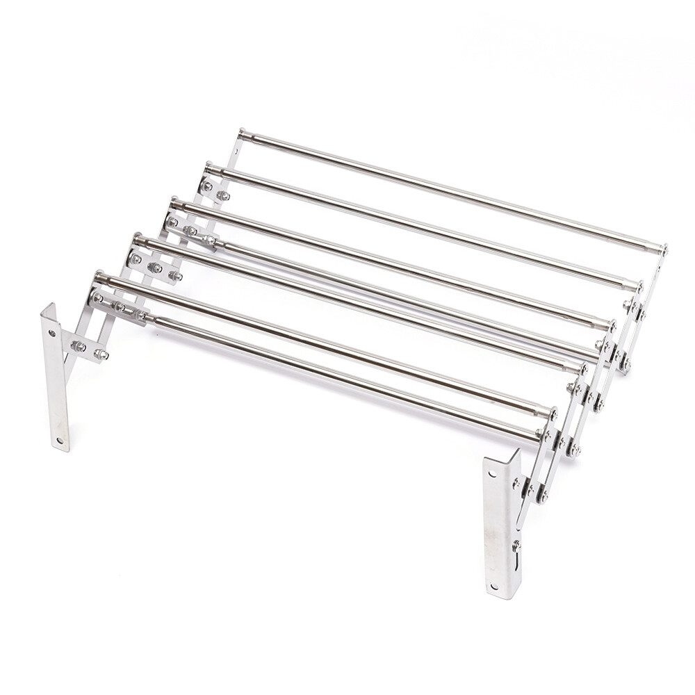 Wall Mounted Laundry Drying Rack, Clothes Hanger Rack, Retractable Clothes Rack