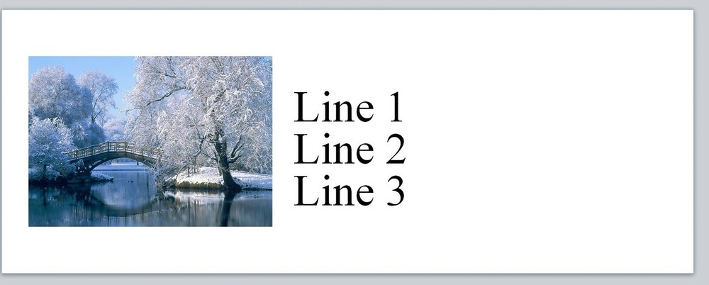 Personalized Address labels Winter Scenery  (jx 128)