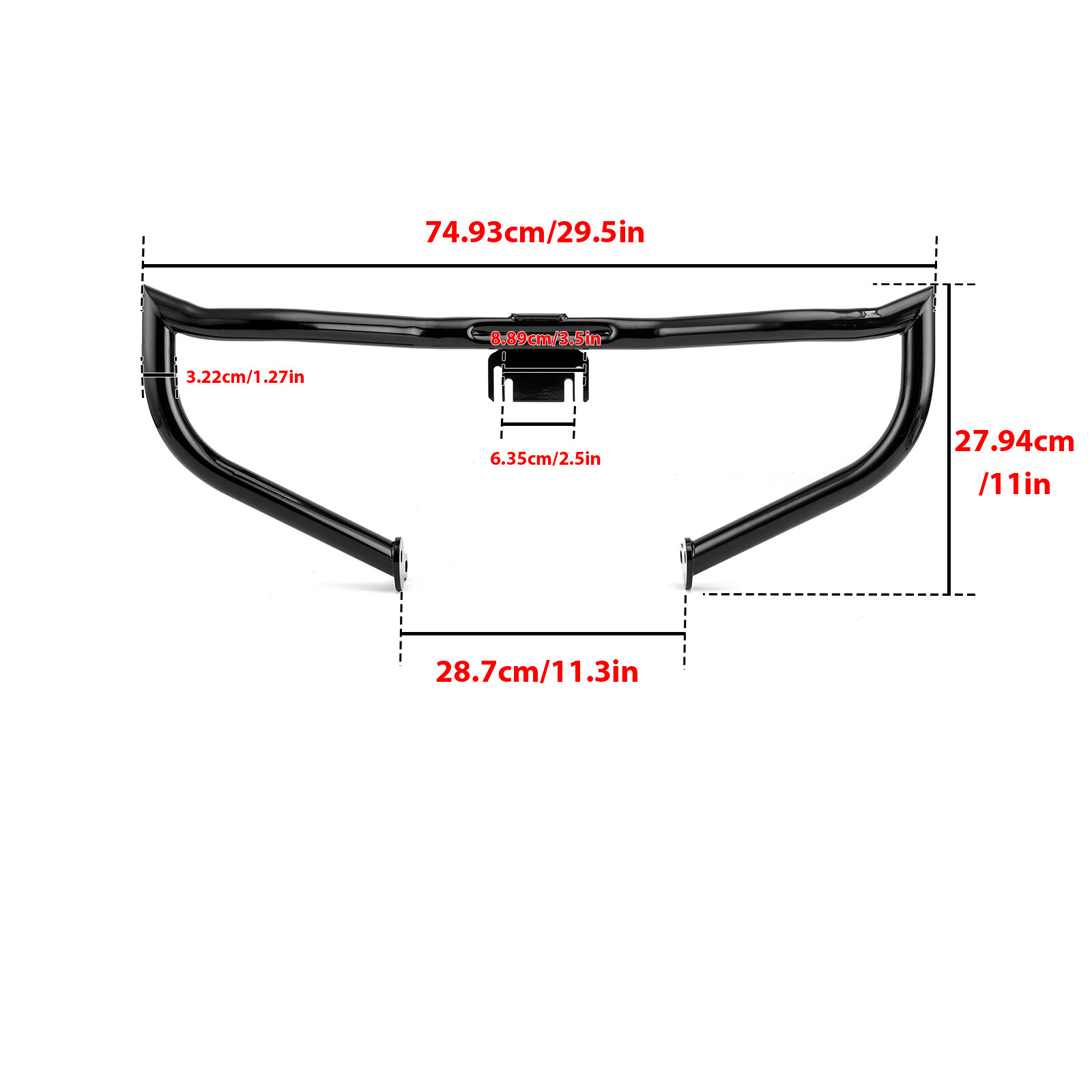 1.25" Highway Engine Guard Crash Bar For Harley Road Street Glide King 09-23