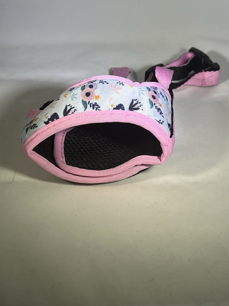 Pink And Blue Soft Dog Muzzle XL