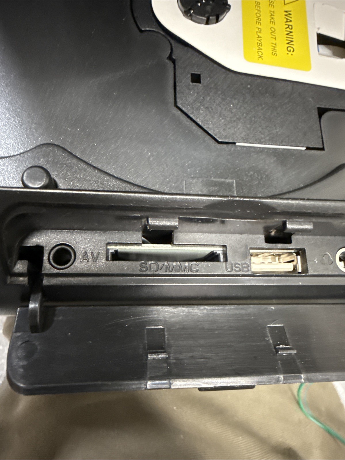 POWER ACOUSTIK HR-71CC 7" CAR HEADREST MONITOR LEADED IN A LEATHER HEAD REST NEW