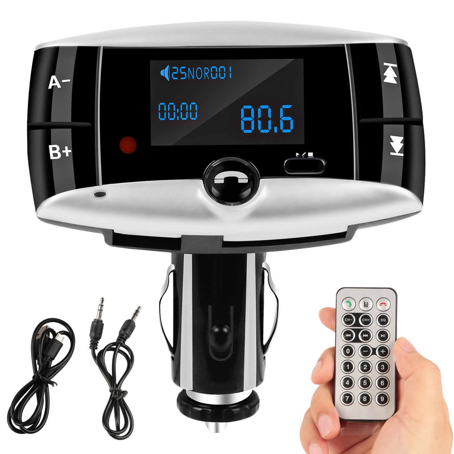 Bluetooth FM Transmitter Modulator Car Kit Handsfree MP3 Player SD USB W/ Remote