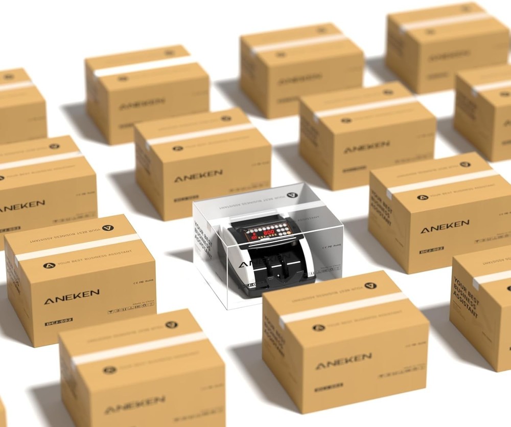 Compact Money Counter Machine with 200 Note Capacity & Fast Counting Features