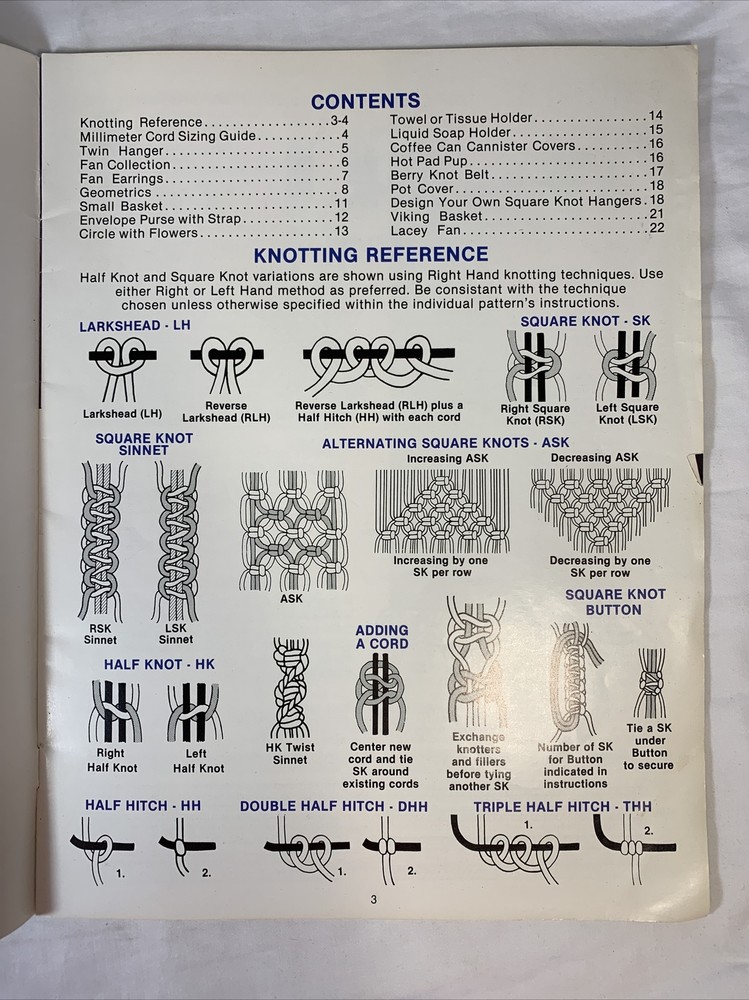 Pat Depke Quality Craft Instructions MACRAME DESIGNER SHOWCASE #PD-1180