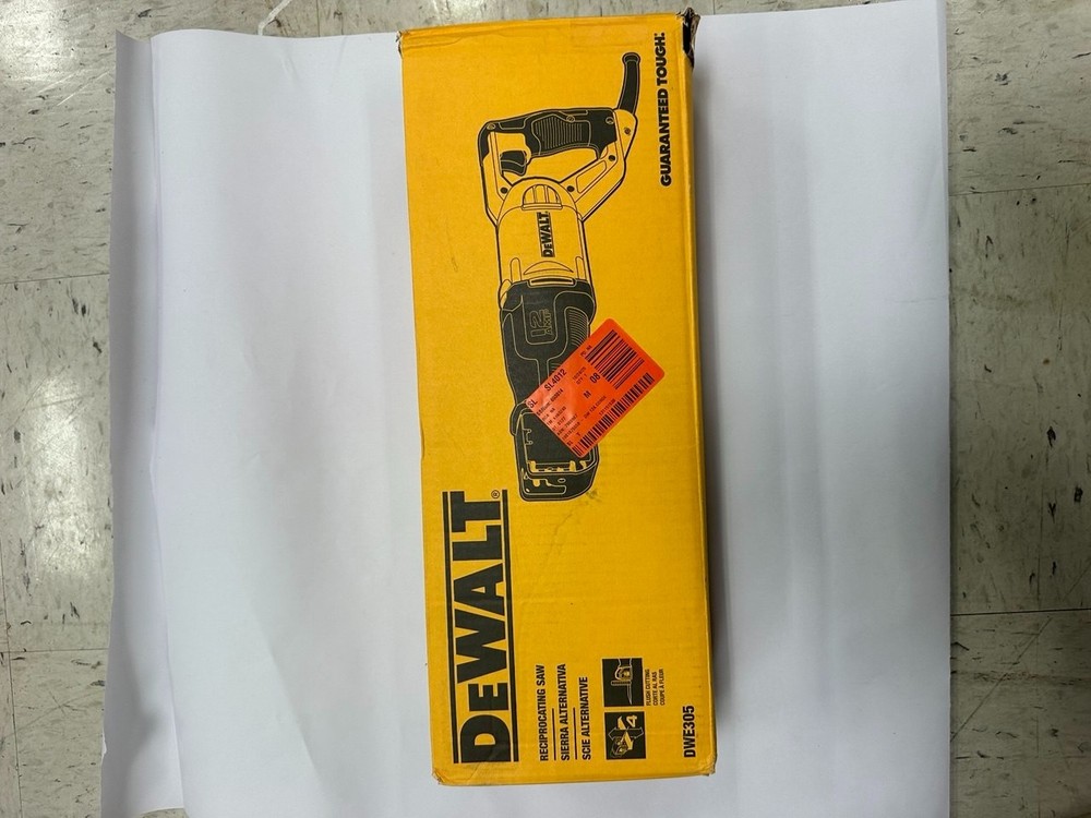 DEWALT DWE305 12A Reciprocating Saw Variable Speed Corded