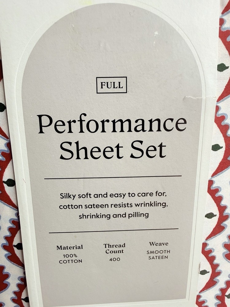 Threshold Performance Full Size Full Woodblack Leaf Sheet Set