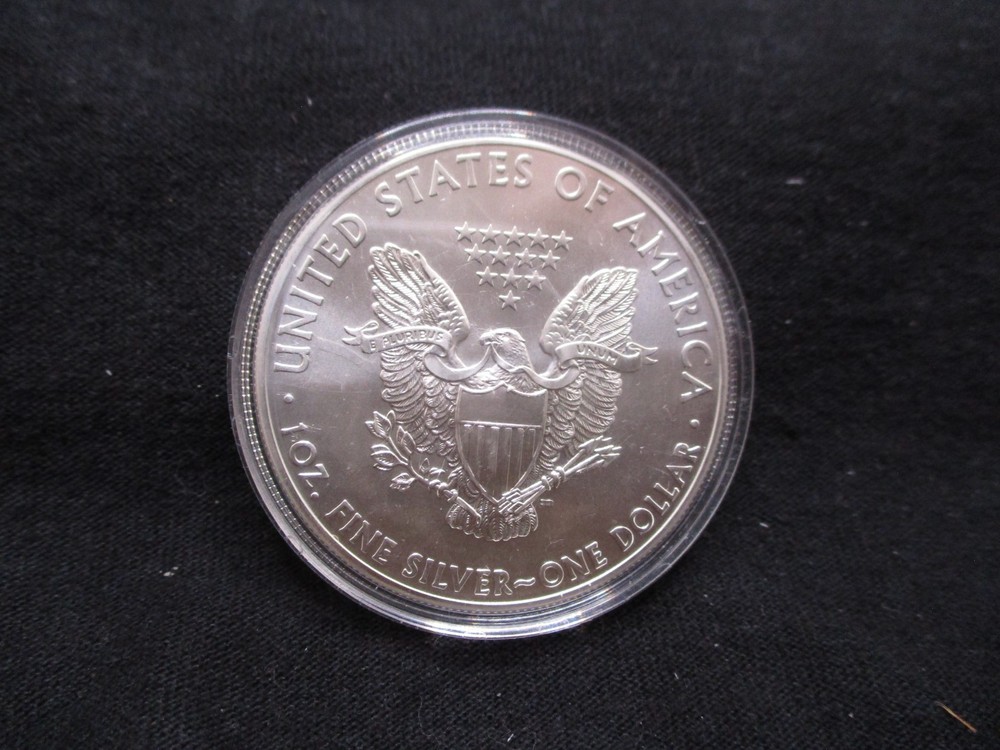 2012 US American Silver Eagle - One ounce fine 99.9% silver in capsule-1