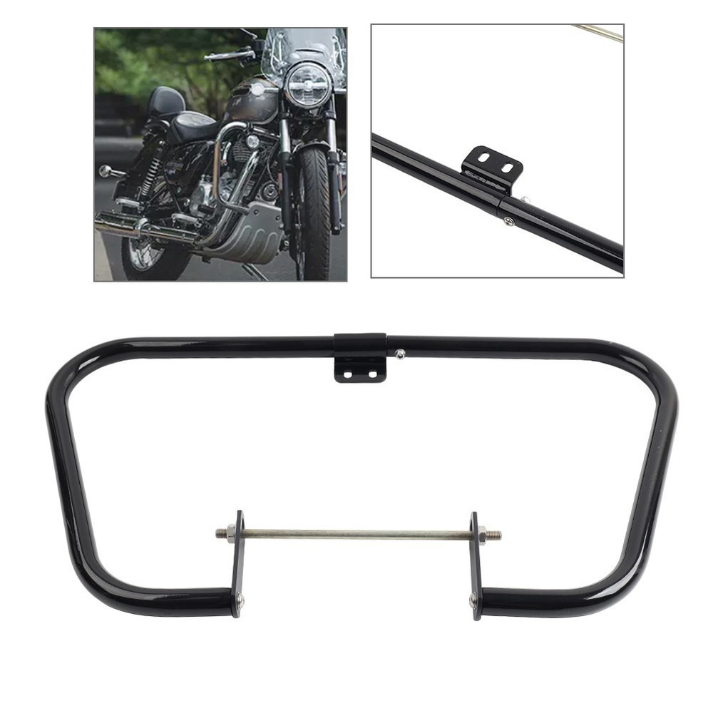 Front Lower Engine Guard Crash Bar Protection Bumper For Meteor 350 Classic 350