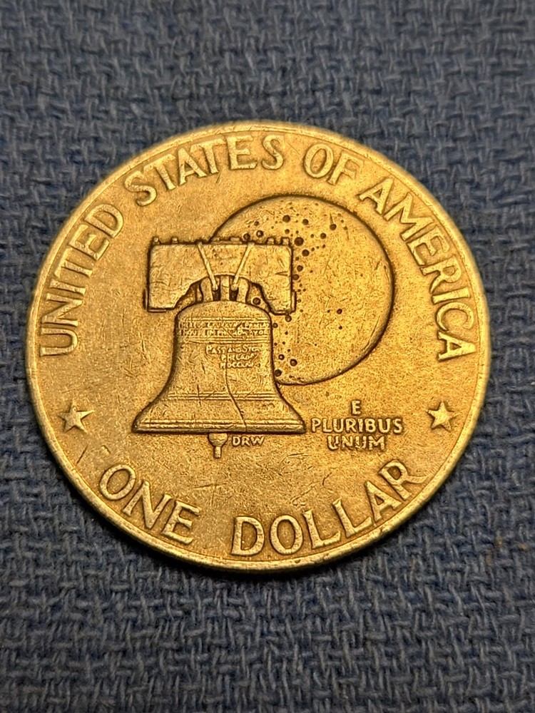 Two Bicentennial Eisenhower $1. D, No Mint Mark.