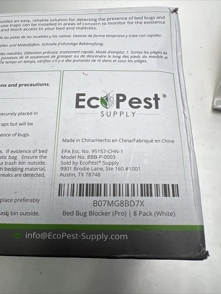 Bed Bug Interceptors – 8 Pack | Bed Bug Blocker (Pro) Interceptor Traps (White)