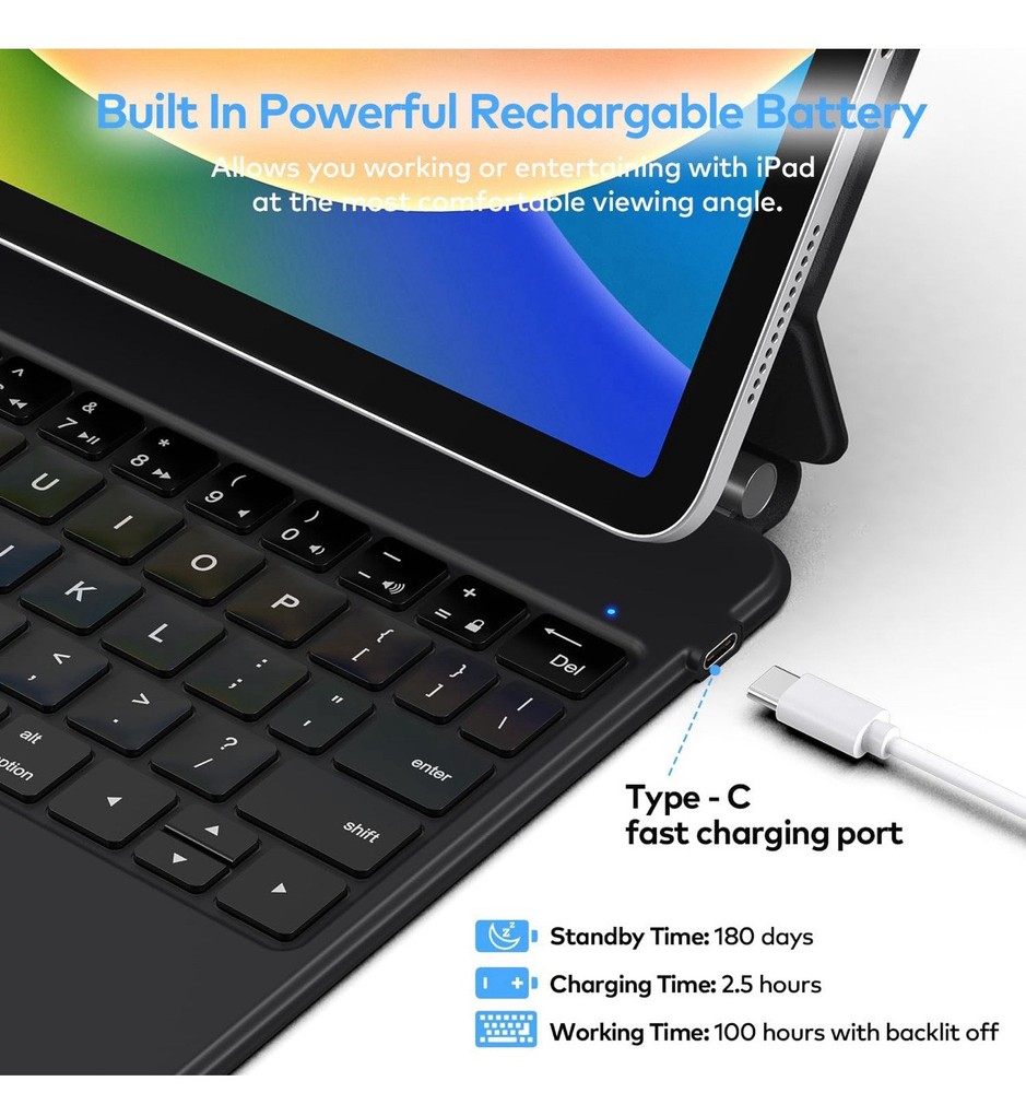 Keyboard Case for iPad 10th generation 2022