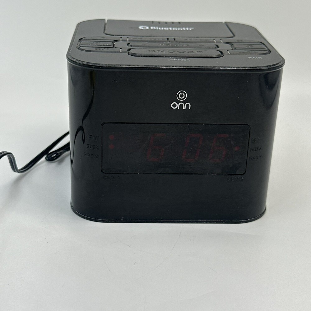 onn bluetooth Clock radio