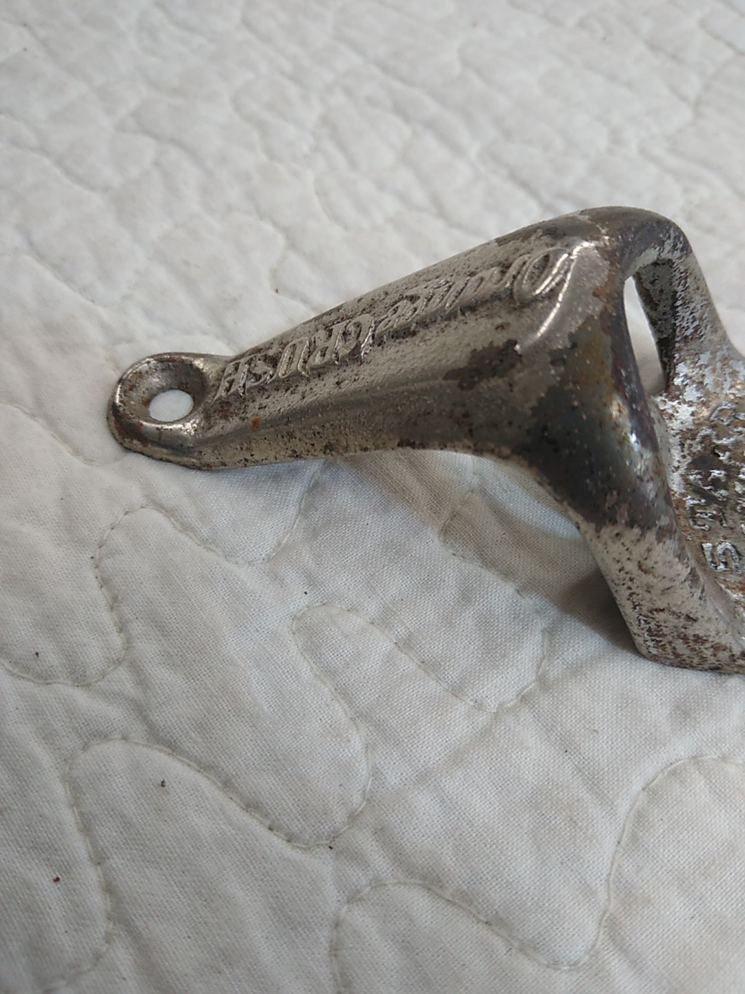 Vintage 1925 Orange Crush Wall Mount Bottle Opener - Starr - Brown Mfg. Co. 