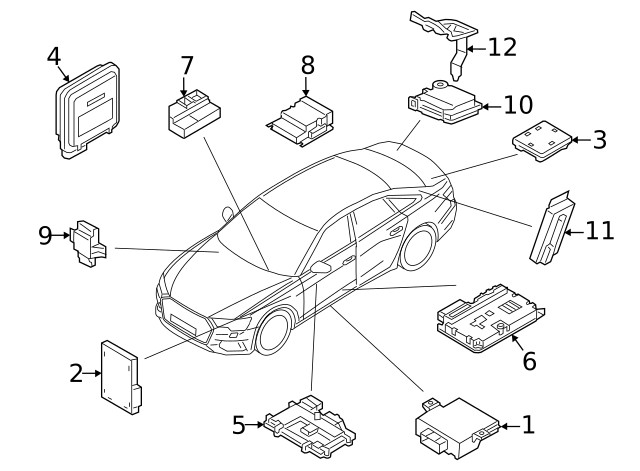 Genuine Audi Control Module 4N0-907-064-GH
