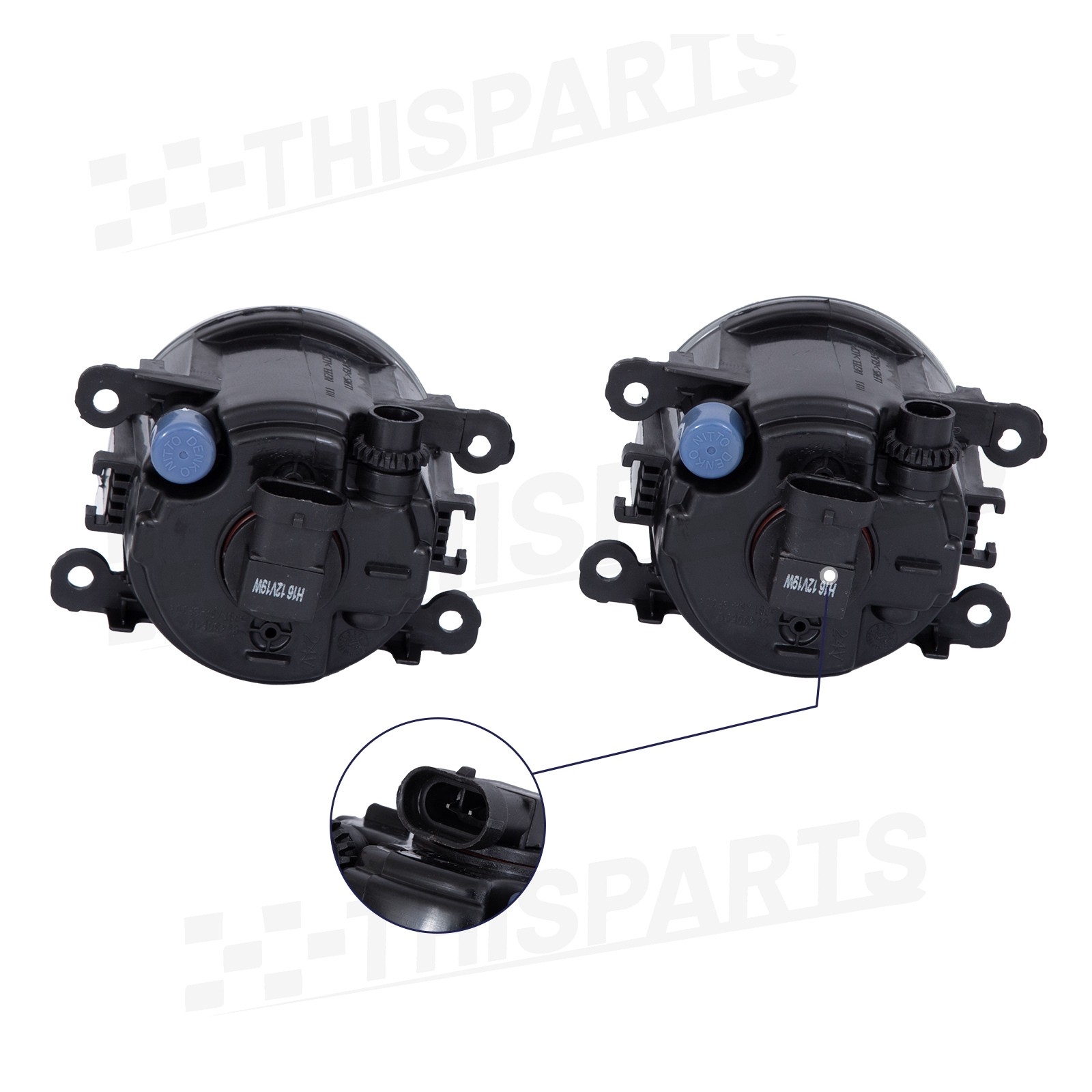 For 2013-2016 Ford Fusion Front Bumper Cover Grille Fog Light w/Chrome Molding