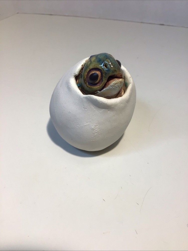 Peeper Clay Turtle Hatching Figurine