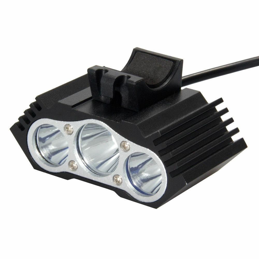 3 x LED Bicycle bike HeadLight Head Light Lamp Torch Flashlight US