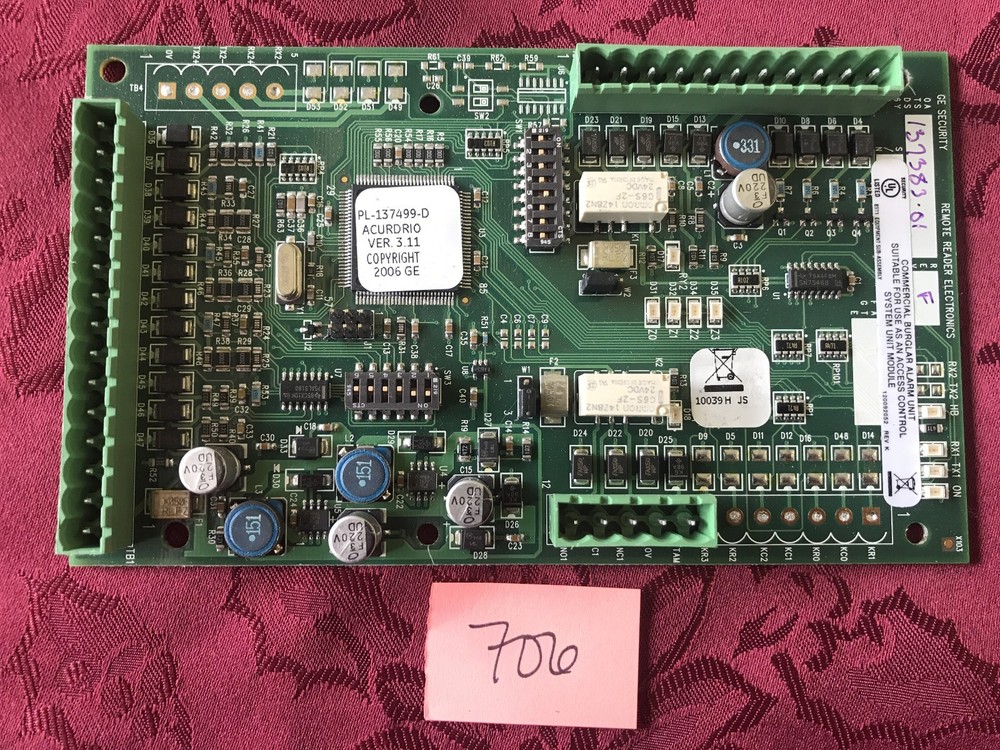General Electric GE Security 137383-01 Remote Reader PCB Board Card Module