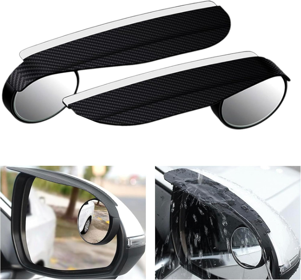 2Pack Blind Spot Mirror,2-In-1 Adjustable Car Side Mirror Rain Ruard,Side Mirror