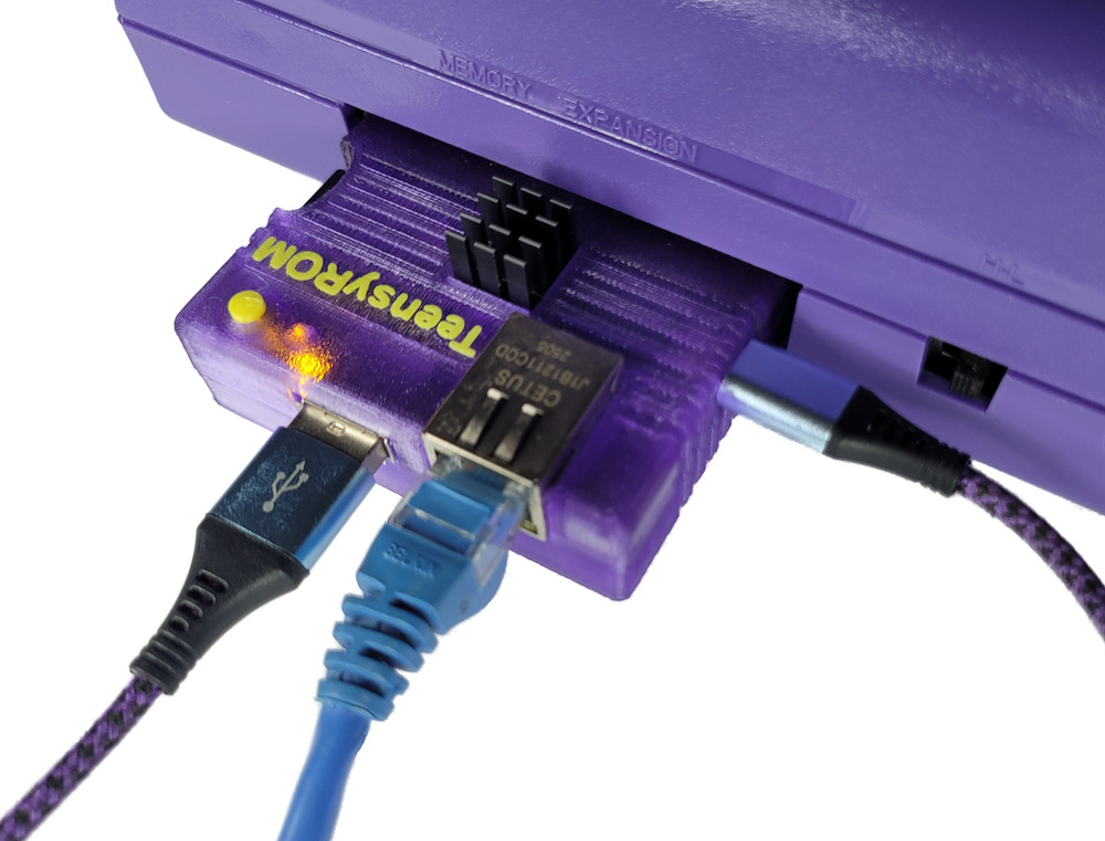 TeensyROM+Case+SD for Commodore 64/128: MIDI, NFC, Ethernet, Emulation, and more