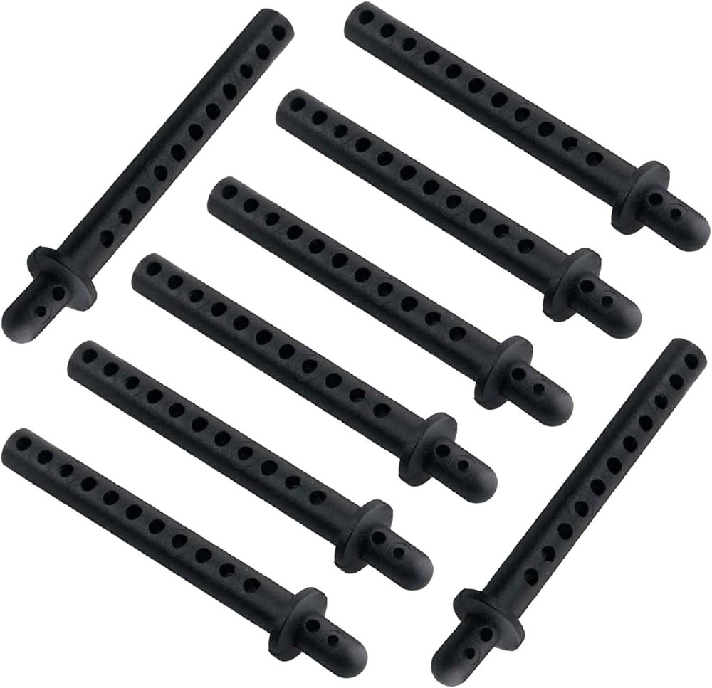 8-Pack 68mm RC Car Body Shell Post Plastic Holder Mounts with Clips...