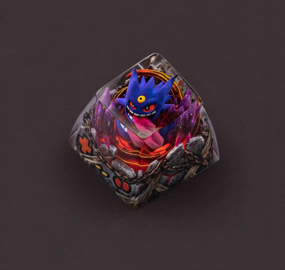 s-craft mega gengar pokemon keycap Resin Cherry MX Keyboard