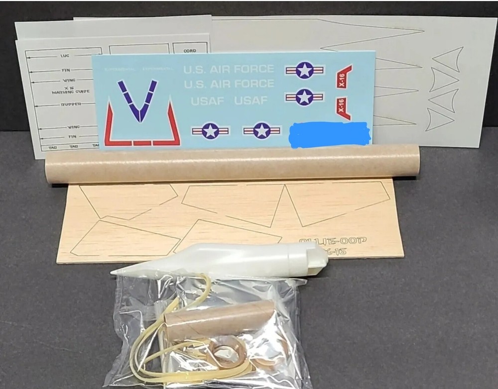 X-16 flying model rocket kit clone starfighter model rocket New Sealed