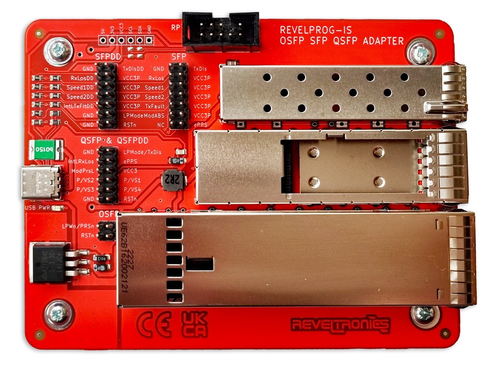 OSFP QSFP-DD SFP-DD Transceiver Coding Board for REVELPROG-IS Programmer