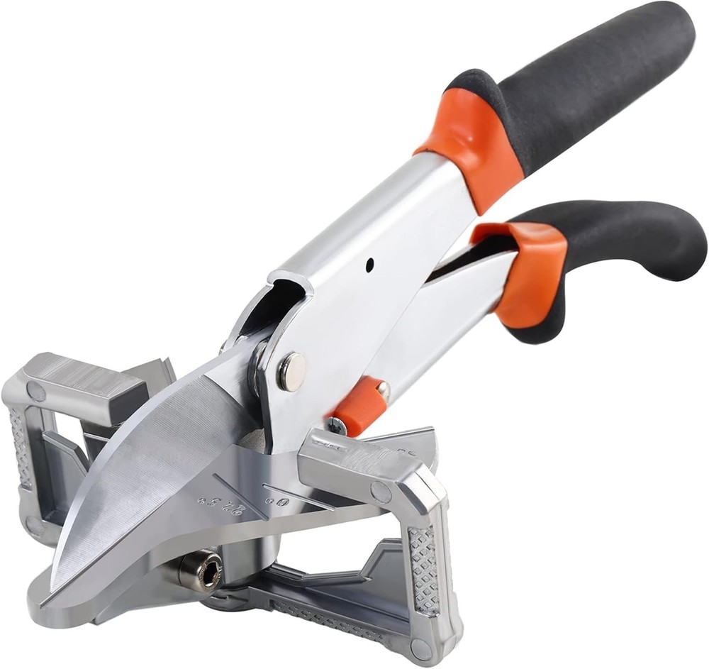 X-Large Adjustable Miter Shear - 0 to 135 Degrees, Safe Cutting Scissors