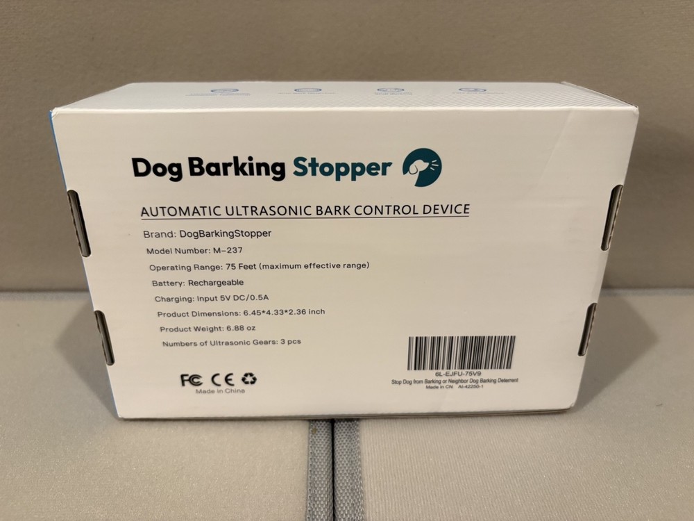 Dog Barking Stopper Automatic Ultrasonic Bark Control Device
