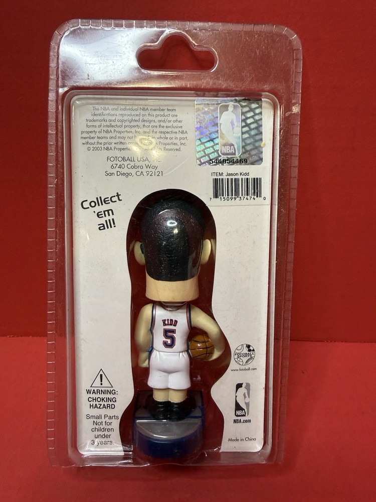 Brooklyn Nets Jason Kidd Lil’ Bobbers Bobble Head NIP