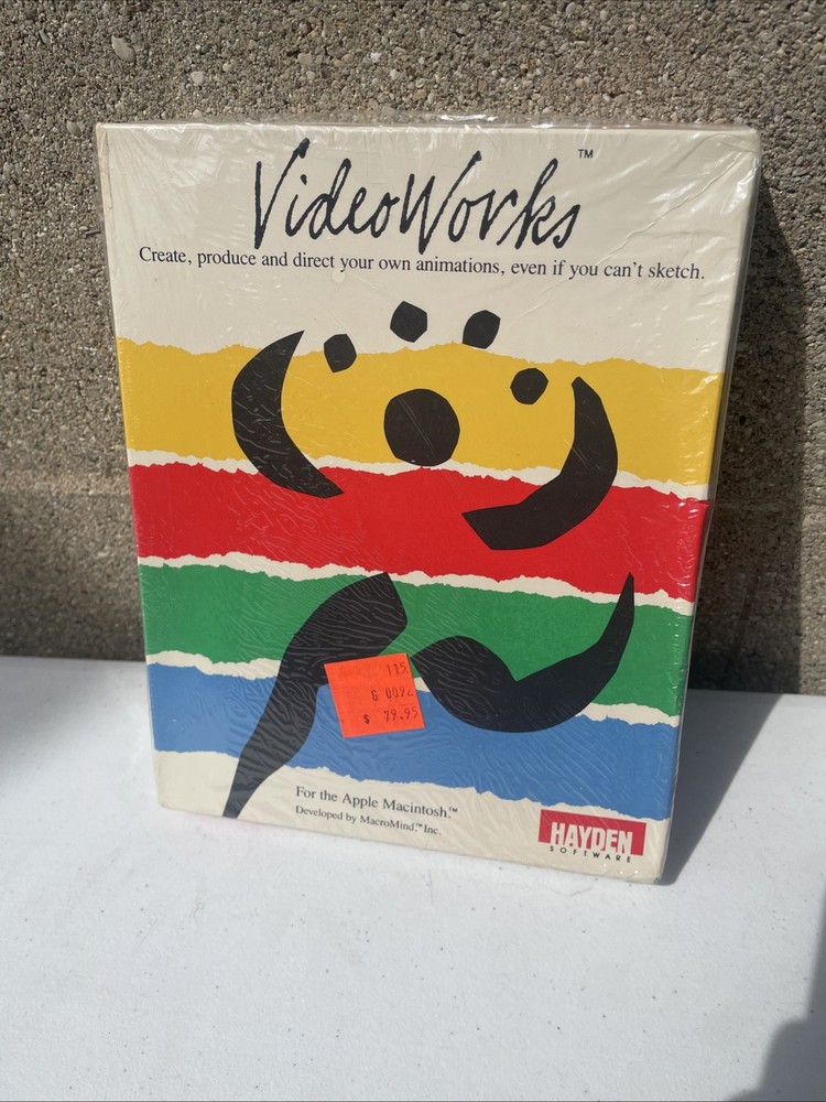 Apple Macintosh Software - VideoWorks, 3½" Floppy Disk, 1985 Sealed RARE
