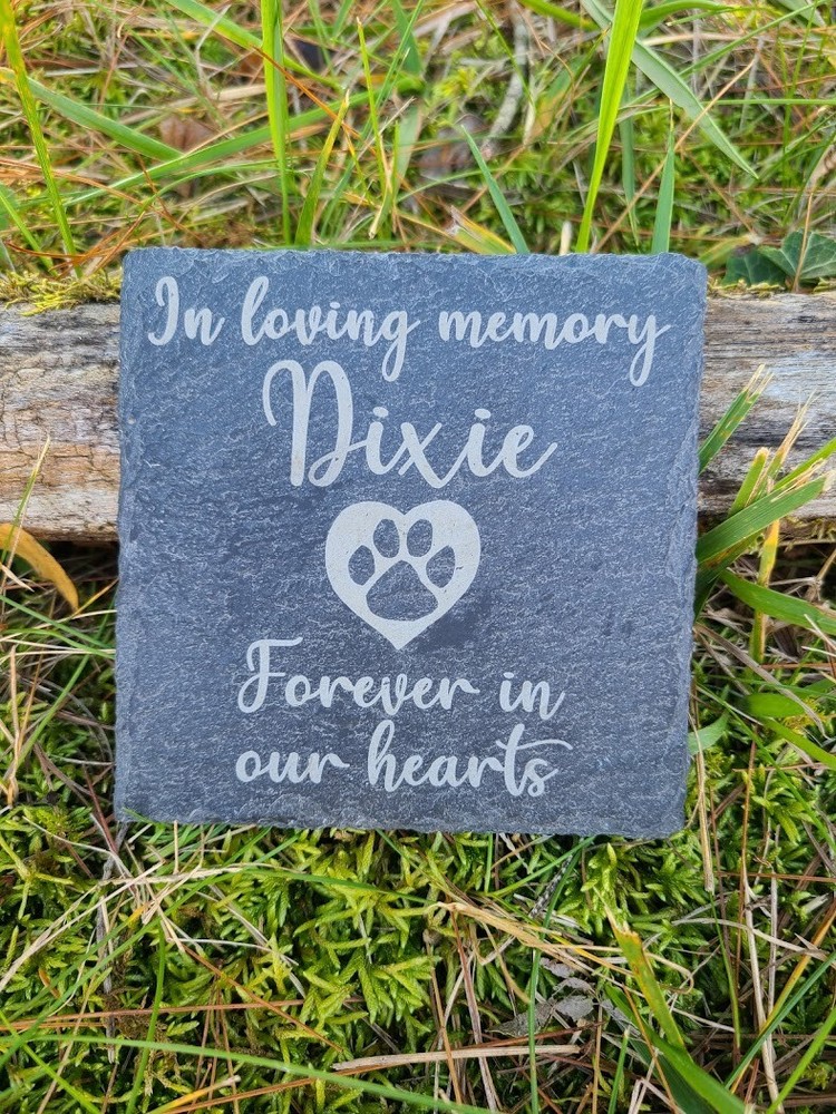 Slate Stone Personalized Pet Memorial