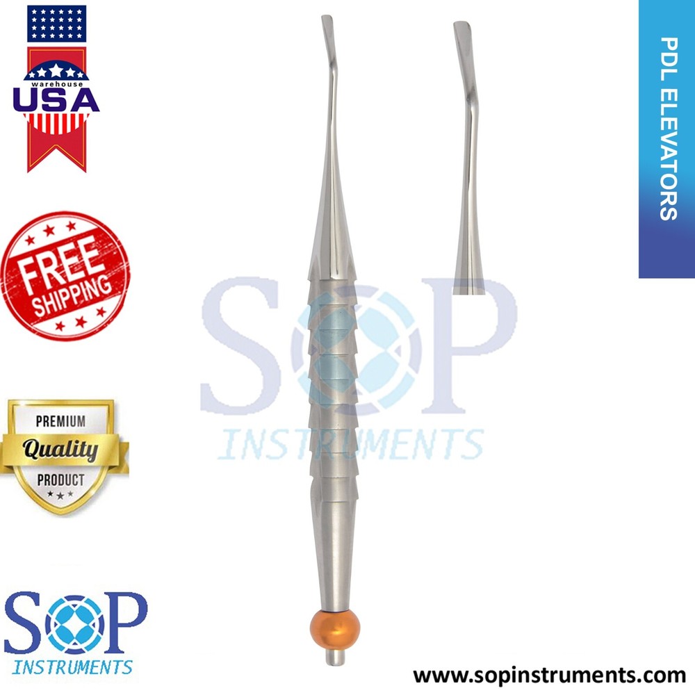 Dental PDL Luxating Root Elevators Set of 7 Precise Periotomes Tips Titanium Lab