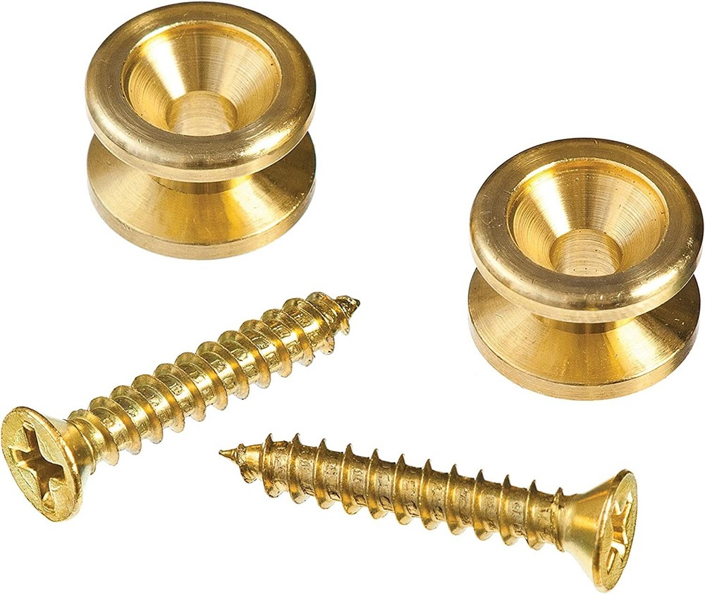 D'Addario Solid Brass End Pins; Brass