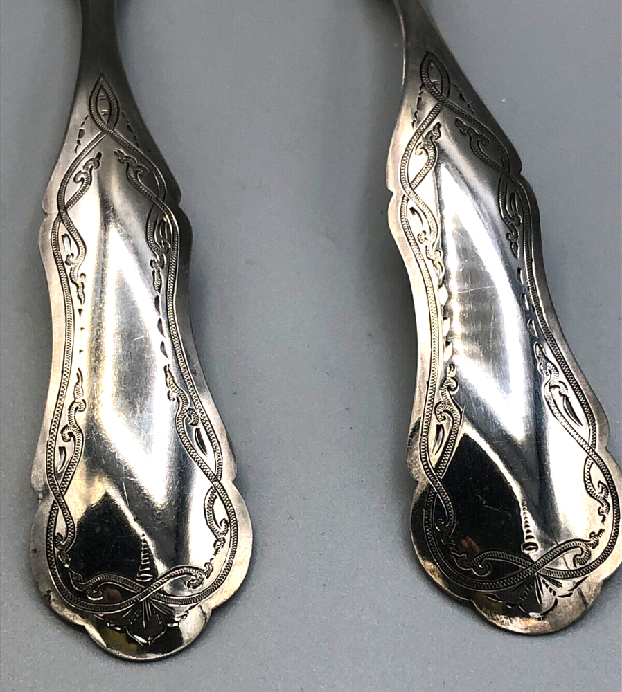 Vintage 830 fine Silver 2 piece Serving Set with Netherlands hallmarks