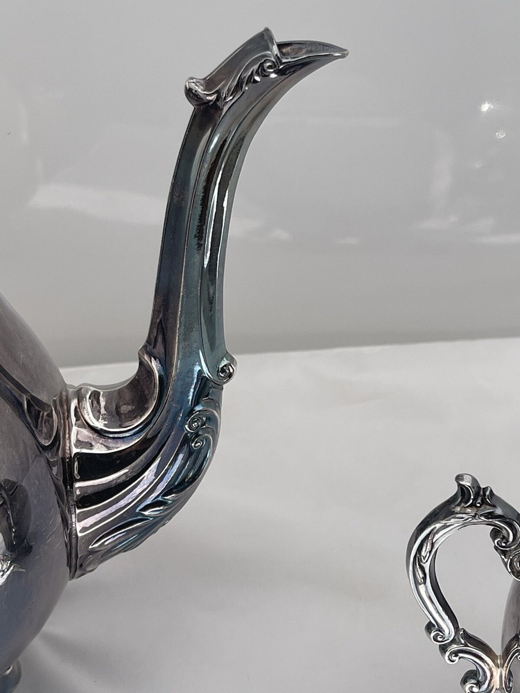 F B Rogers Silver Company Tea Server Cream Sugar Set Pitcher Special Holiday