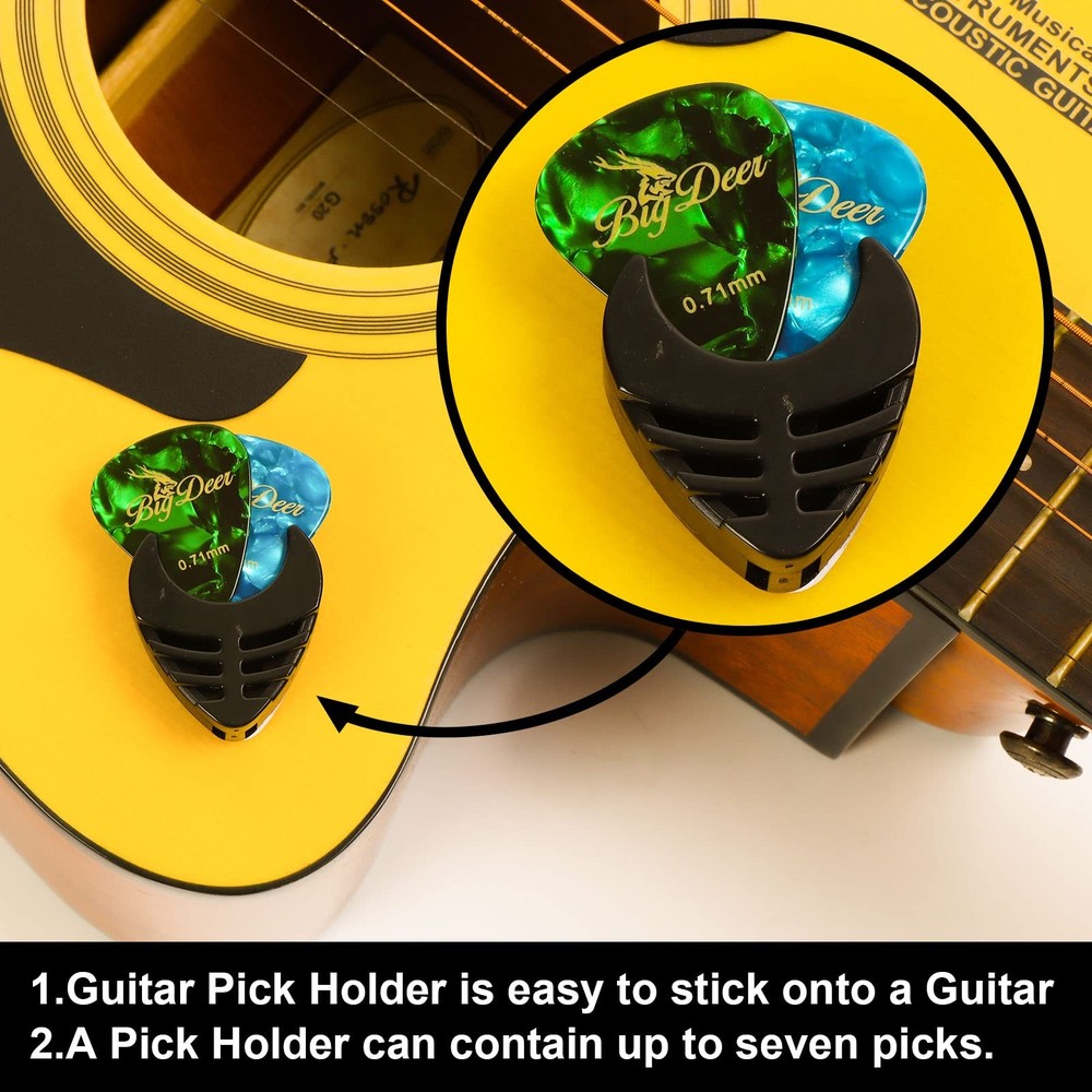 30 pack Celluloid Guitar Picks ，includes Thin,Medium, Heavy & Extra Heavy Pic...