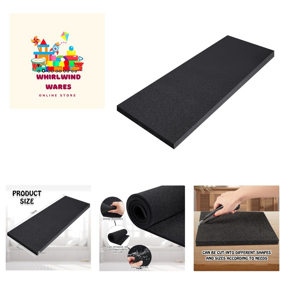 High-Density Polyurethane Foam 24" x 72" for Luxe Upholstery Projects