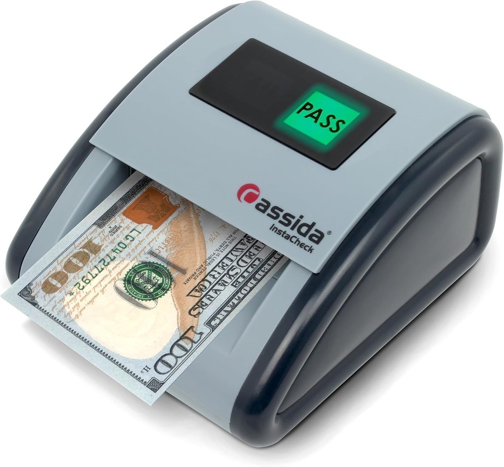 InstaCheck Bill Authenticator: Advanced IR, UV, Magnetic Scan, 1 Yr