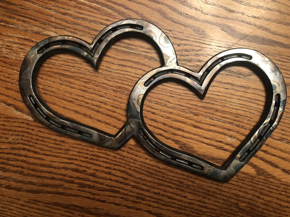 Double Horseshoe Heart (1pc) Handmade