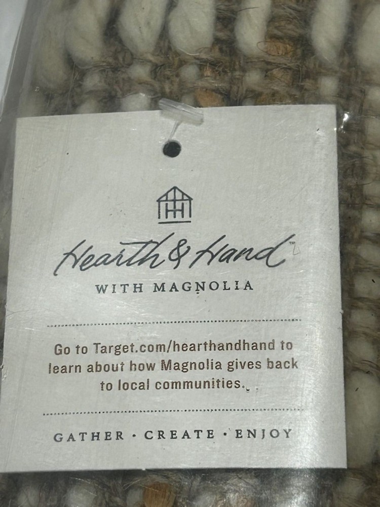 Box Grid Rectangular Handmade Woven Rug from the Hearth & Hand with Magnolia