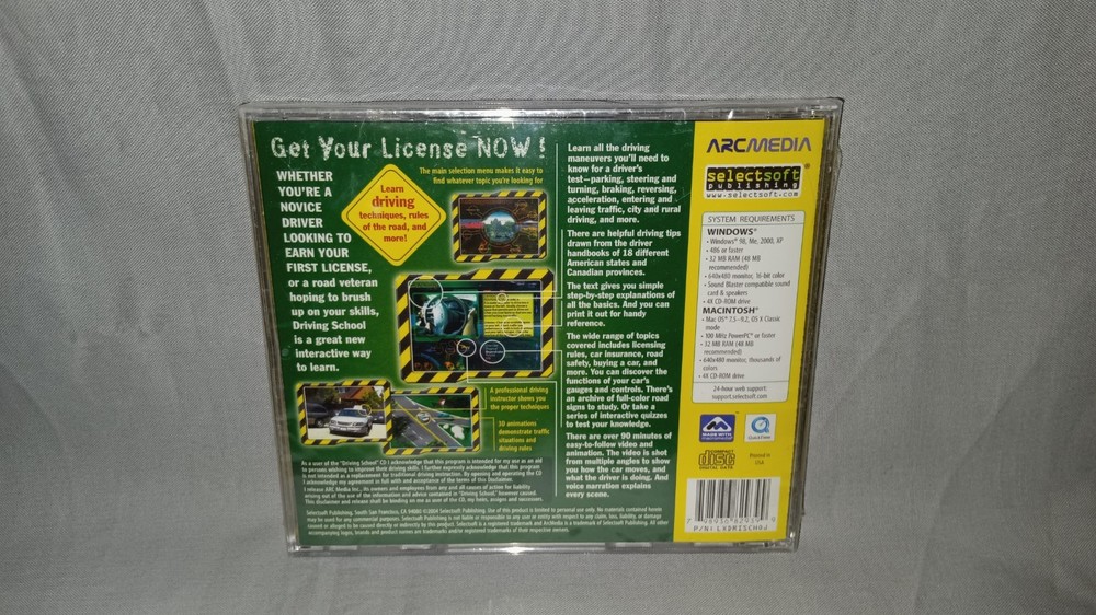 Driving School ARC Media Windows Macintosh CD ROM