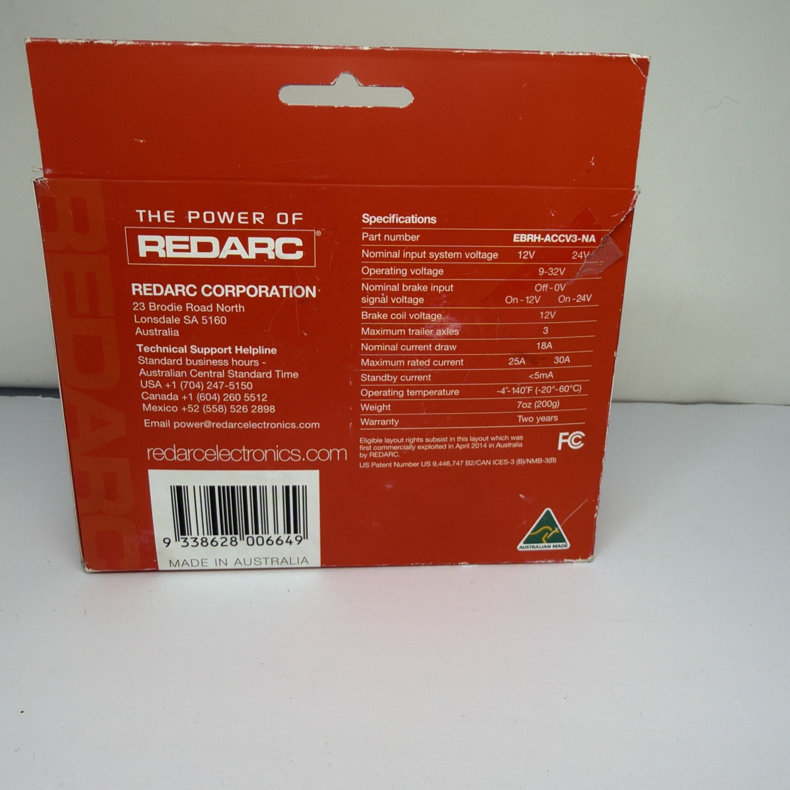 REDARC Tow-Pro Elite V3 Electric Trailer Brake Controller EBRH-ACCV3-NA