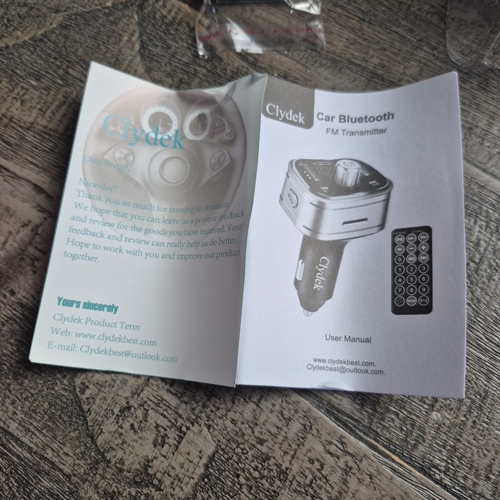 Car Charger Hands Free Calling FM Transmitter LED Display Quick Charger BC62